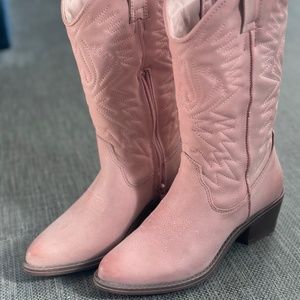 Pink Steve Madden Cowboy Boots Size 5